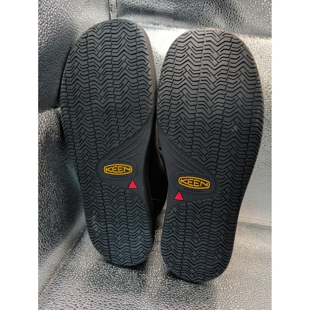 Keen Utility Mens Kenton Mid PTC Soft Toe Black Leather Work Boots Size 11D